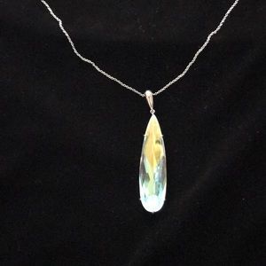 Spartina 449 large prism crystal stone pendant